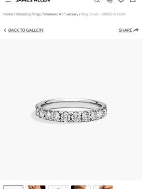 Diamond Eternity Band in White Gold
